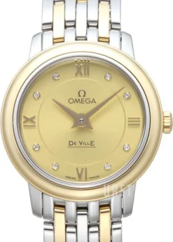 De Ville Prestige Quartz 24.4mm Champagnefärgad/Stål Ø24.4 mm