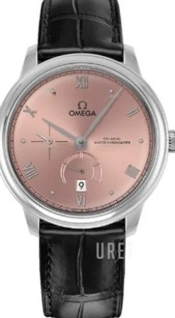 De Ville Prestige Roséguldstonad/Läder Ø41 mm