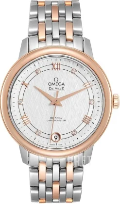 De Ville Prestige Silverfärgad/18 karat roséguld Ø32.7 mm