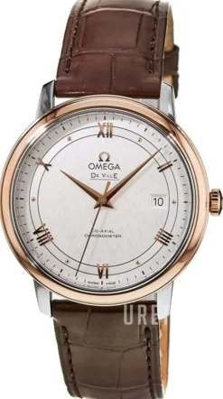 De Ville Prestige Silverfärgad/Läder Ø39.5 mm