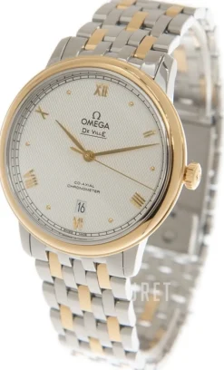 De Ville Prestige Silverfärgad/18 karat gult guld Ø39.5 mm