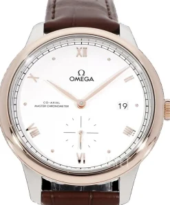 De Ville Prestige Silverfärgad/Läder Ø41 mm