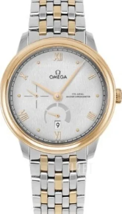 De Ville Prestige Silverfärgad/18 karat gult guld Ø41 mm