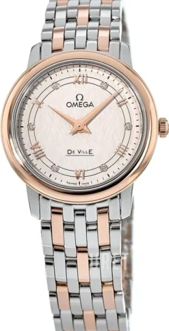 De Ville Prestige Silverfärgad/18 karat roséguld Ø27.4 mm