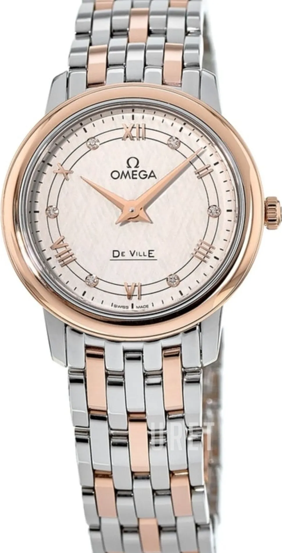 De Ville Prestige Silverfärgad/18 karat roséguld Ø27.4 mm