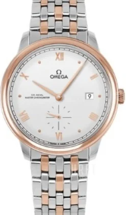 De Ville Prestige Silverfärgad/18 karat roséguld Ø41 mm