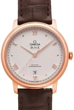 De Ville Prestige Silverfärgad/Läder Ø39.5 mm