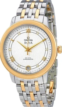 De Ville Prestige Silverfärgad/18 karat gult guld Ø32.7 mm