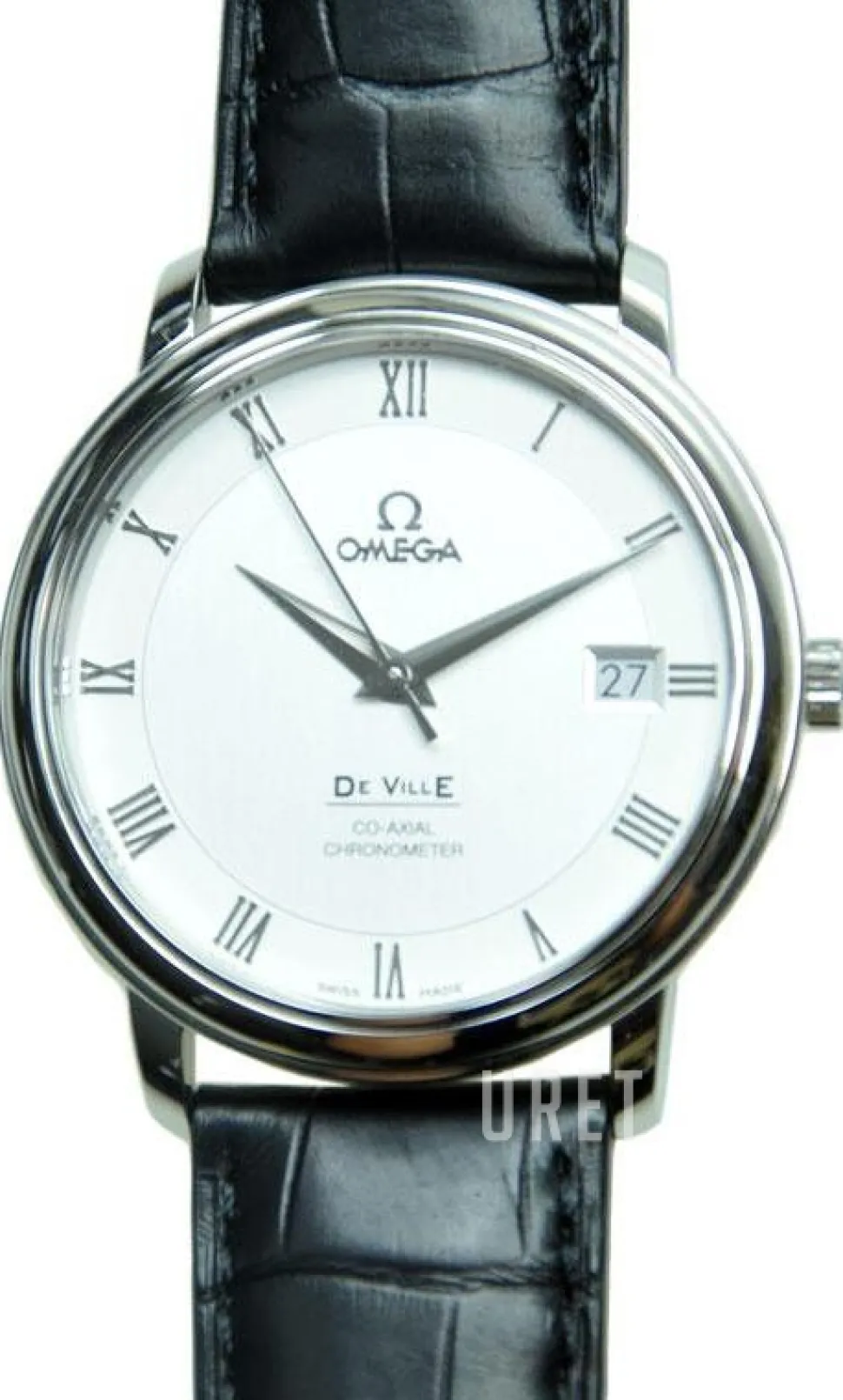 De Ville Prestige Silverfärgad/Läder Ø37 mm