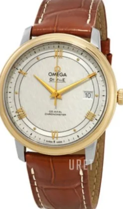 De Ville Prestige Silverfärgad/Läder Ø39.5 mm