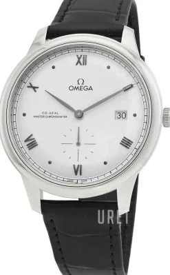 De Ville Prestige Silverfärgad/Läder Ø41 mm