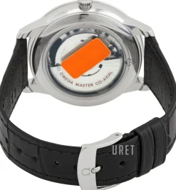 De Ville Prestige Silverfärgad/Läder Ø41 mm