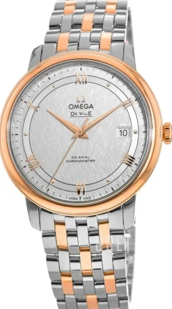 De Ville Prestige Silverfärgad/18 karat roséguld Ø39.5 mm