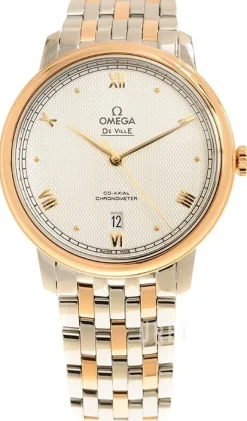 De Ville Prestige Silverfärgad/18 karat roséguld Ø39.5 mm