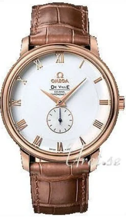 De Ville Prestige Small Seconds Vit/Läder Ø39 mm