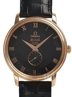 De Ville Prestige Small Seconds Svart/Läder Ø39 mm