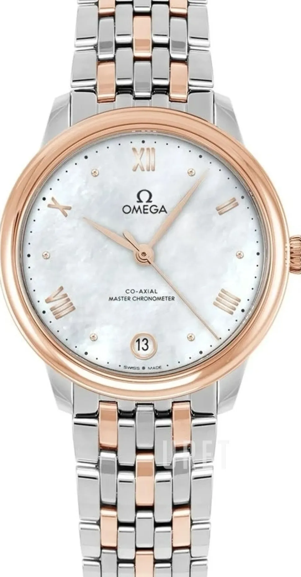 De Ville Prestige Vit/18 karat roséguld Ø34 mm