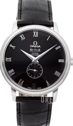 De Ville Small Seconds Svart/Läder Ø39 mm