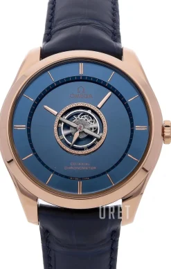 De Ville Tourbillon Blå/Läder Ø44 mm