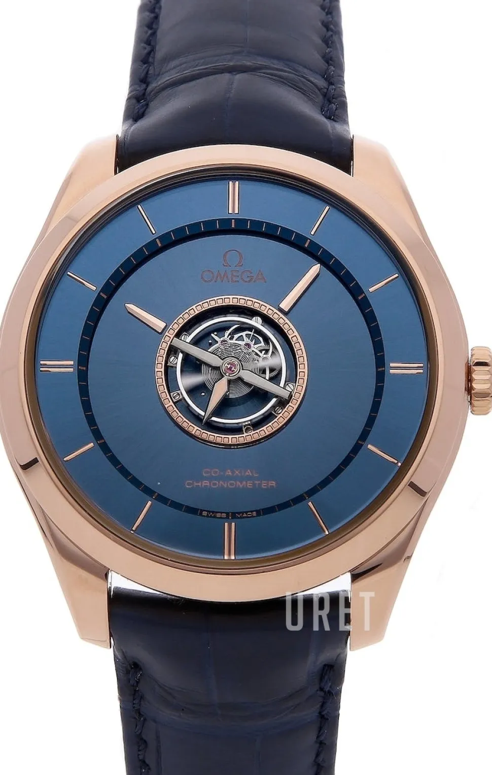 De Ville Tourbillon Blå/Läder Ø44 mm