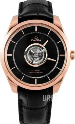 De Ville Tourbillon Svart/Läder Ø43 mm