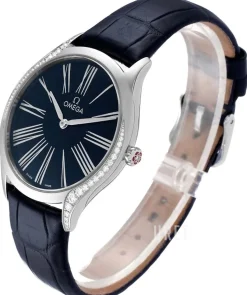 De Ville Tresor Blå/Läder Ø36 mm