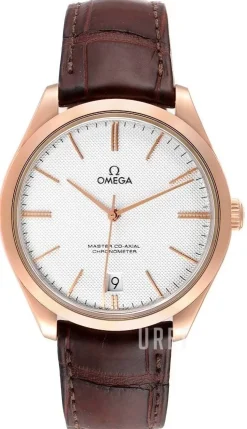 De Ville Tresor Master Co-Axial 40mm Silverfärgad/Läder Ø40 mm