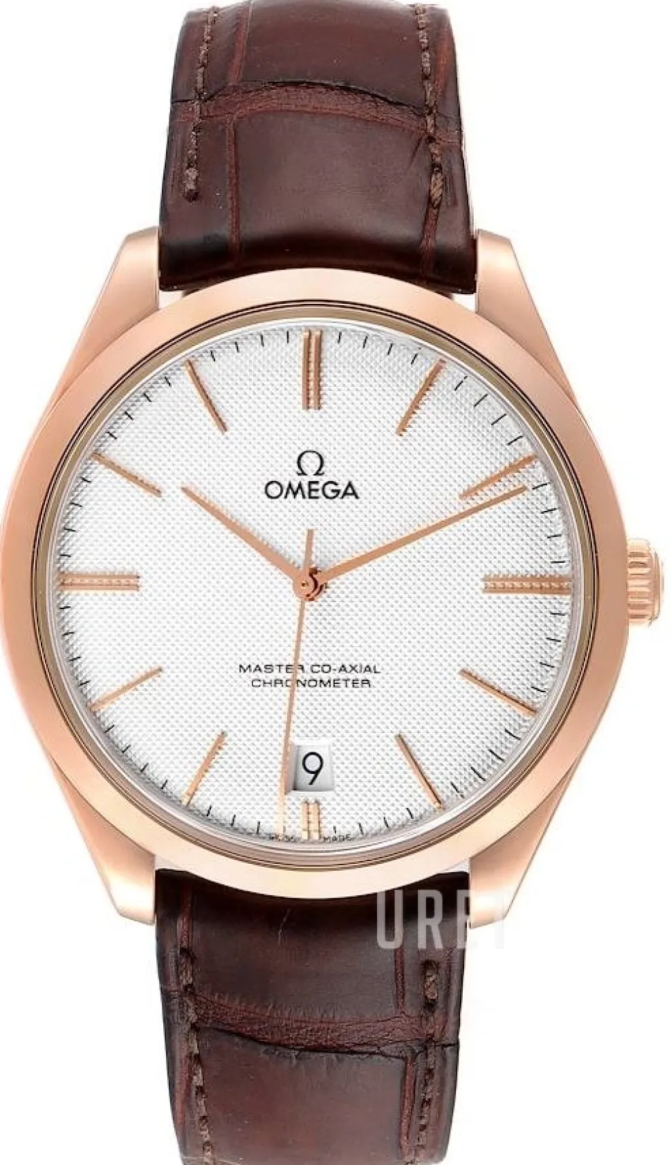 De Ville Tresor Master Co-Axial 40mm Silverfärgad/Läder Ø40 mm