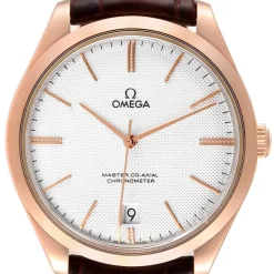 De Ville Tresor Master Co-Axial 40mm Silverfärgad/Läder Ø40 mm