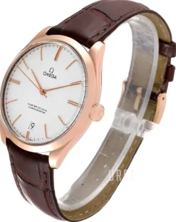 De Ville Tresor Master Co-Axial 40mm Silverfärgad/Läder Ø40 mm