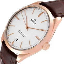 De Ville Tresor Master Co-Axial 40mm Silverfärgad/Läder Ø40 mm