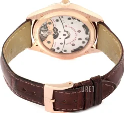 De Ville Tresor Master Co-Axial 40mm Silverfärgad/Läder Ø40 mm