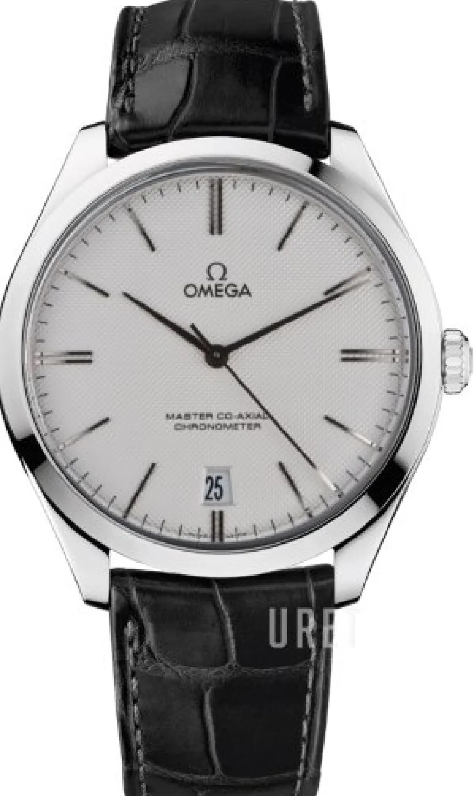 De Ville Tresor Master Co-Axial 40mm Silverfärgad/Läder Ø40 mm