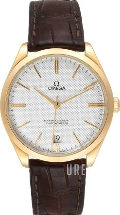 De Ville Tresor Master Co-Axial 40mm Silverfärgad/Läder Ø40 mm