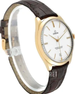 De Ville Tresor Master Co-Axial 40mm Silverfärgad/Läder Ø40 mm