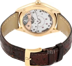 De Ville Tresor Master Co-Axial 40mm Silverfärgad/Läder Ø40 mm