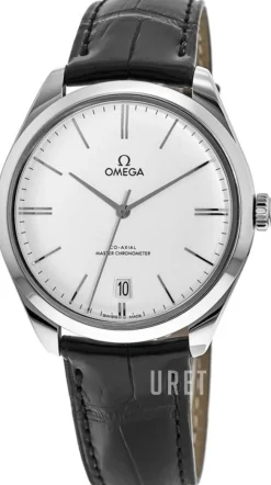 De Ville Tresor Silverfärgad/Läder Ø40 mm