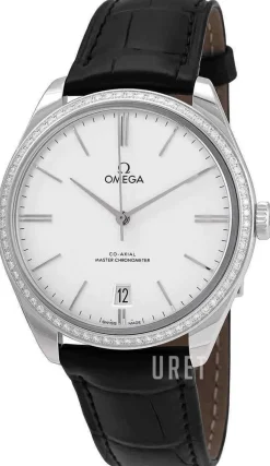 De Ville Tresor Silverfärgad/Läder Ø40 mm