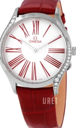 De Ville Tresor Silverfärgad/Läder Ø36 mm