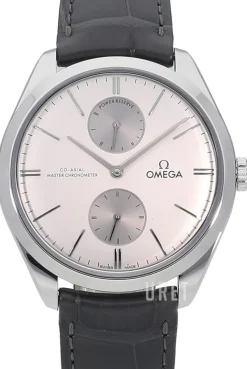 De Ville Tresor Silverfärgad/Läder Ø40 mm