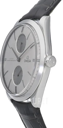 De Ville Tresor Silverfärgad/Läder Ø40 mm