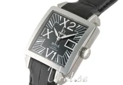 De Ville X2 Big Date Svart/Läder 35x35 mm