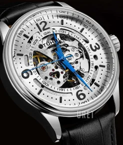 Denmark Silverfärgad/Läder Ø42 mm