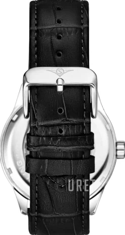 Denmark Silverfärgad/Läder Ø42 mm