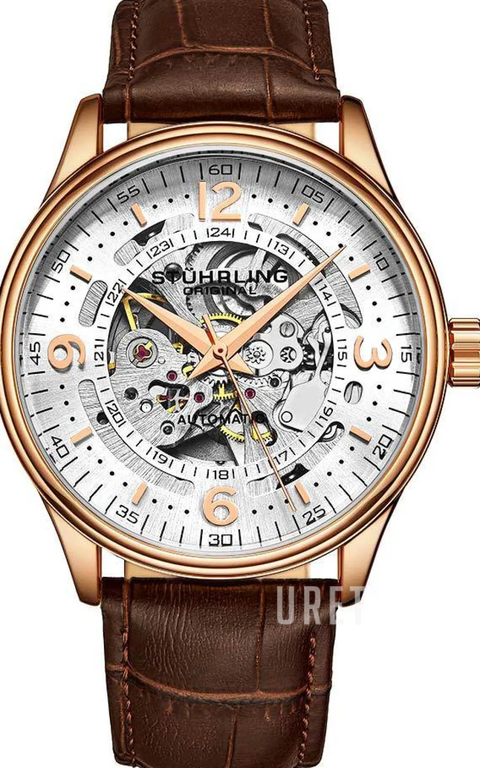 Denmark Silverfärgad/Läder Ø42 mm