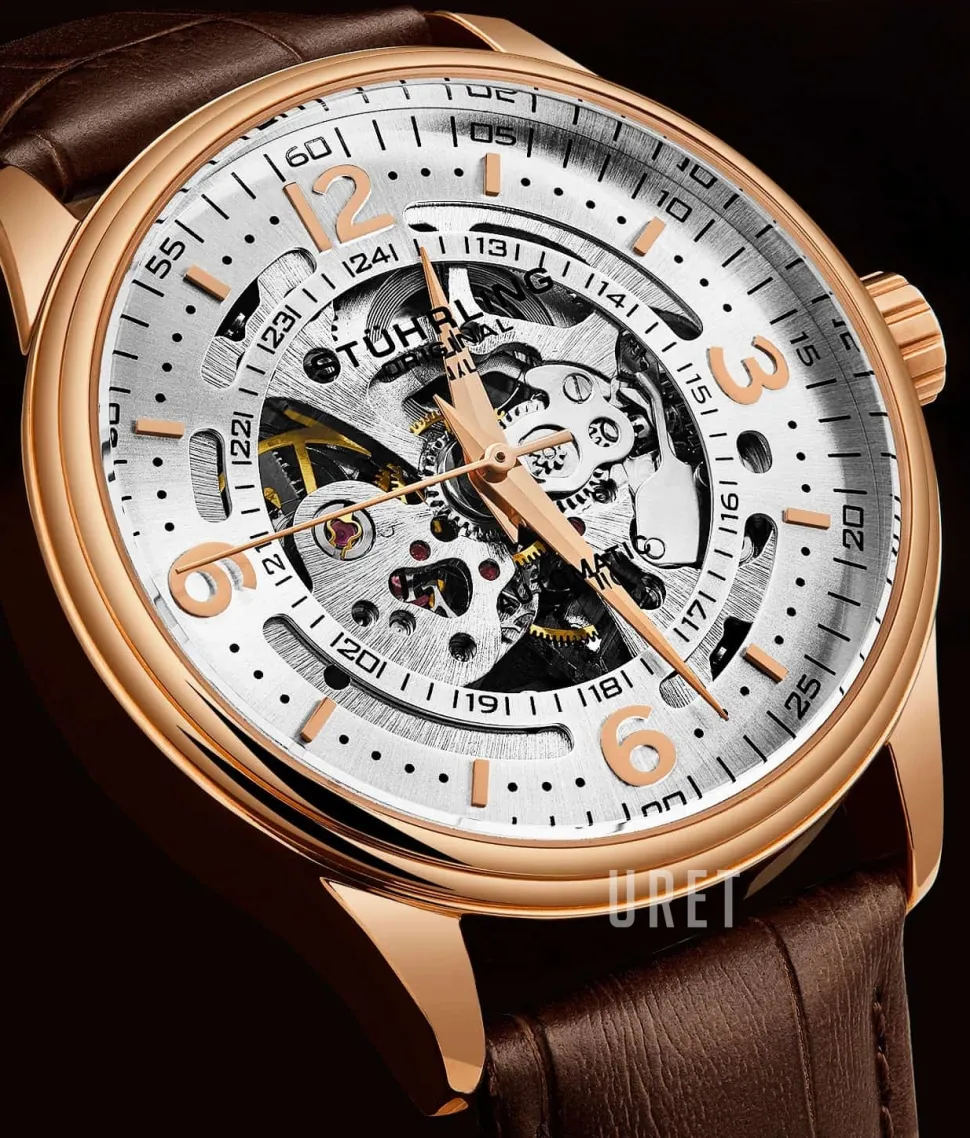 Denmark Silverfärgad/Läder Ø42 mm