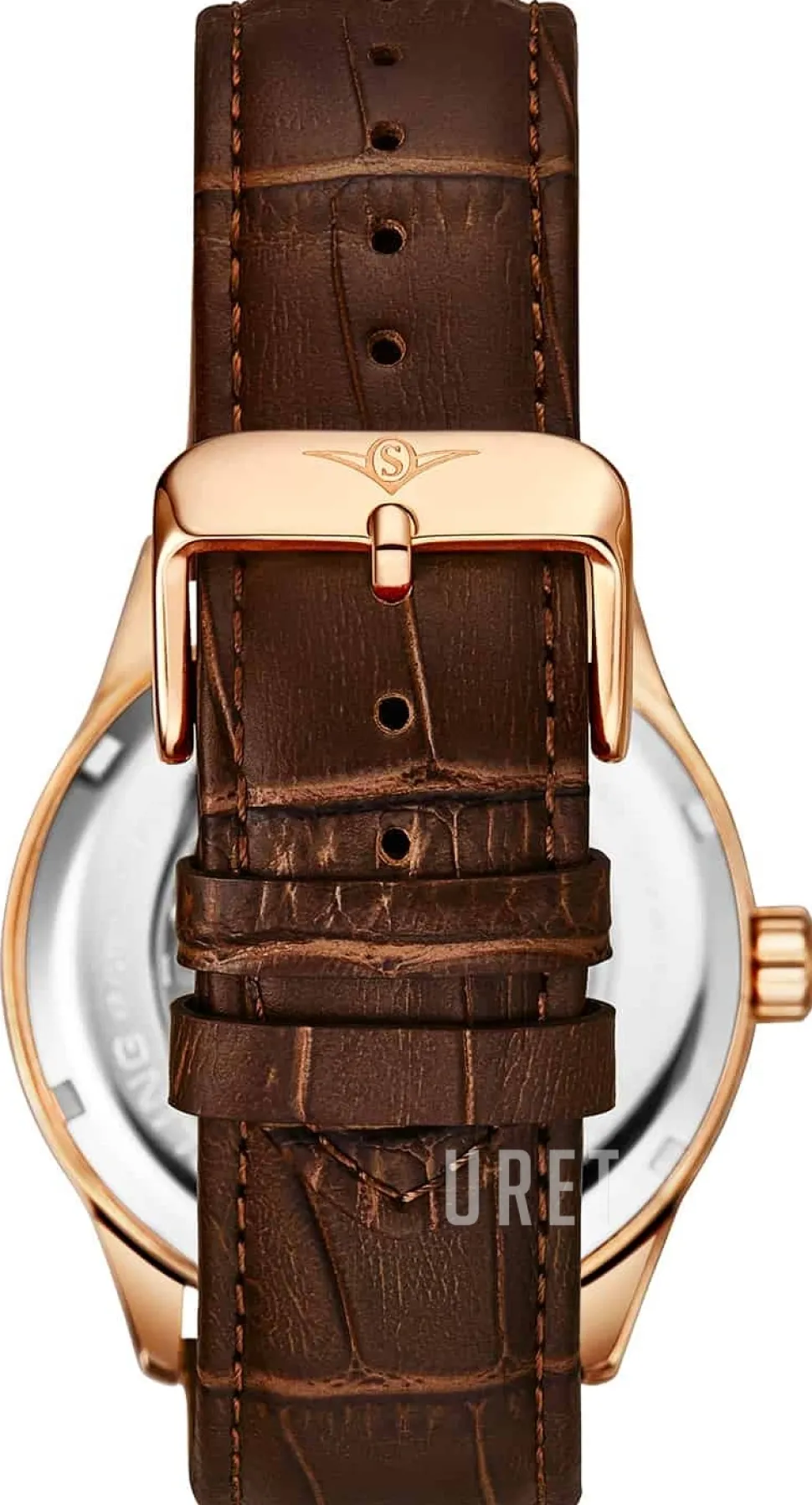 Denmark Silverfärgad/Läder Ø42 mm