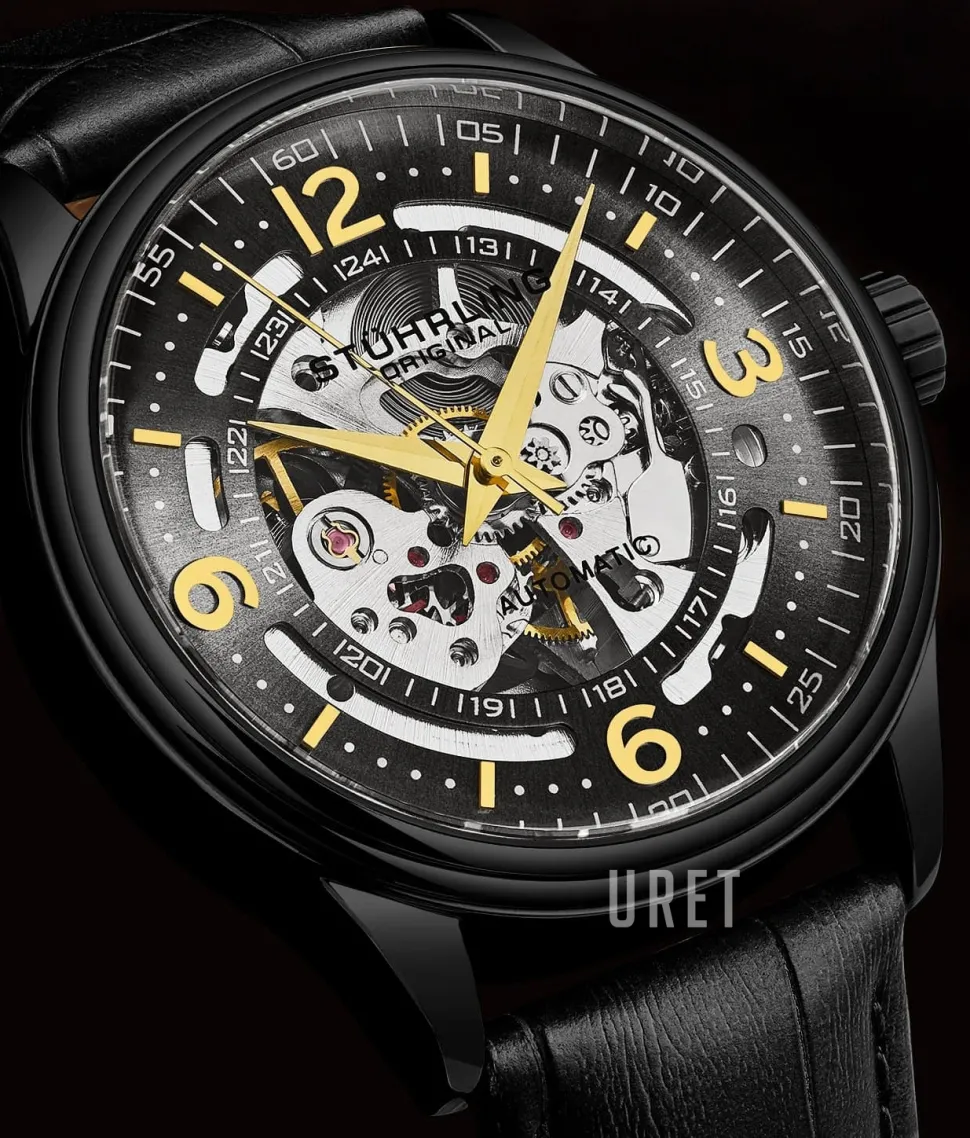 Denmark Svart/Läder Ø42 mm