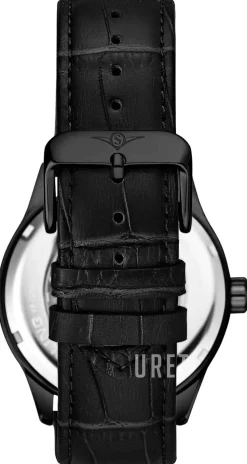 Denmark Svart/Läder Ø42 mm