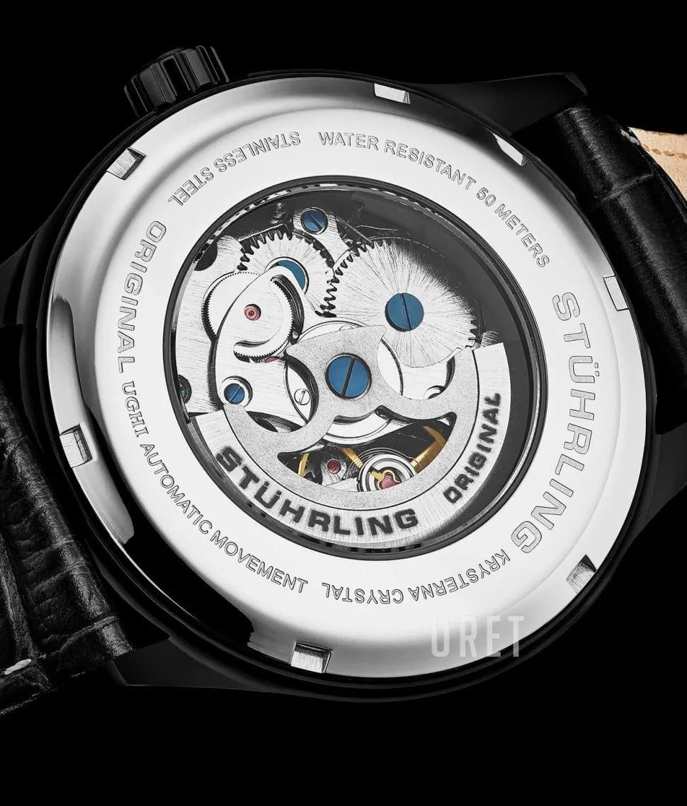 Denmark Svart/Läder Ø42 mm